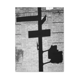 Urban Canvas Wall Art Print | Fine Art | Black & White Street Shadows 18x24 - Picture 1 of 5