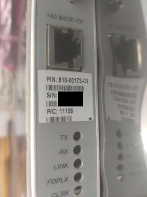 Lucent CBX-500 10/100 Enet/IP ADAPTER module 810-00173-01 BAI5S30DAB P/N:11108 - Image 1 of 4