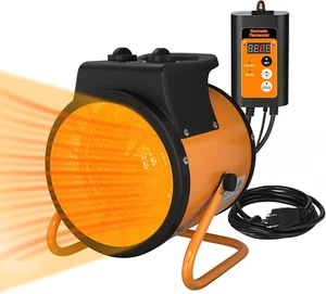 Greenhouse Heater with Digtal Thermostat - Fast Heating Electric Heater for Outd - Picture 1 of 7