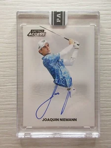 2025 Panini Instant Access LIV Golf Joaquin Niemann ON CARD AUTO Prizm SSP 20/25 - Picture 1 of 6