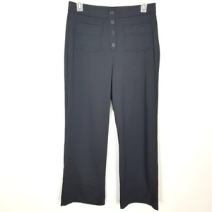 Halara Women Wide Leg Pull On Pants Sz XL Black Casual Athletic Yoga City - Picture 1 of 6