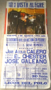 TRÈS GRANDE AFFICHE ANCIENNE CORRIDA À VISTA ALLEGRE BILBAO 1963 - Imagen 1 de 1