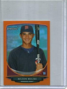 Nelson Molina 2013 Bowman Chrome Mini Orange Refractor #09/15