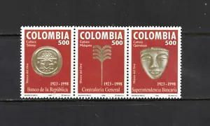 S0783 Colombia 1998 Arte y Artefactos Precolombinos TIRA MNH - Imagen 1 de 1