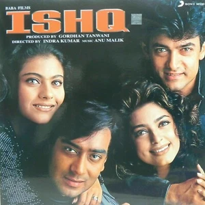 Ishq LP Record Annu Malik Bollywood Hindi Rare Purple Color Vinyl Indian Mint - Picture 1 of 6