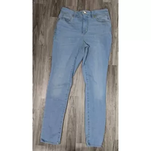 Universal Thread Women Size 6 / 28 R High Rise Skinny Whiskered Denim Blue Jeans - Picture 1 of 10