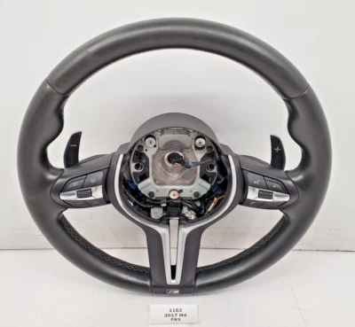 ✅ Volante de cuero OEM BMW F80 F82 F83 F87 M2 M3 M4 M4 M SPORT con palancas de cambio Foto 1 de 4