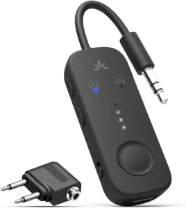 Avantree Relay - Adattatore Premium Airplane Bluetooth 5.3 aptX Adattivo, 3.5m AUX - Foto 1 di 7