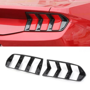 Carbon Fiber Tail Light Cover Trim Frame Protective Bezels For Ford Mustang 24+ - Bild 1 von 21