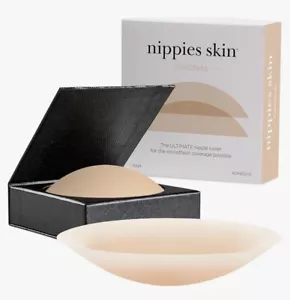 Nippies Nipple Cover - Sticky Adhesive Silicone Nipple Pasties - Reusable L/XL - Picture 1 of 2