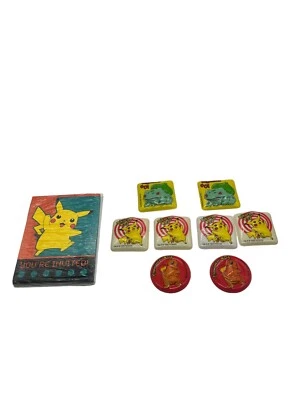 Винтажные приглашения на день рождения Pokémon 8 всего и 8 винтажных капкейков/топперов для тортов Pikachu - Изображение 1 из 4