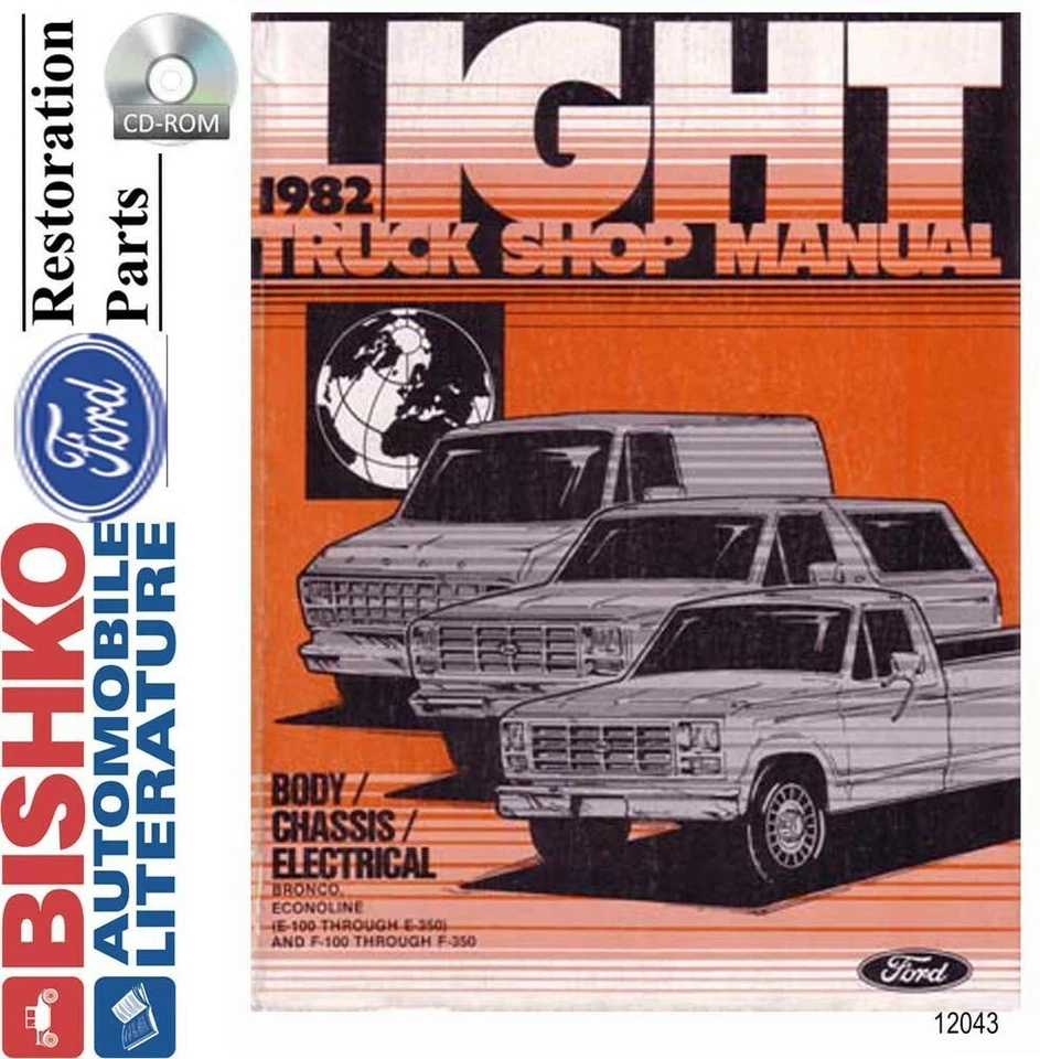 Ford Truck Bronco Econoline 1982 taller manual de reparación CD motor transmisión Foto 1 de 1