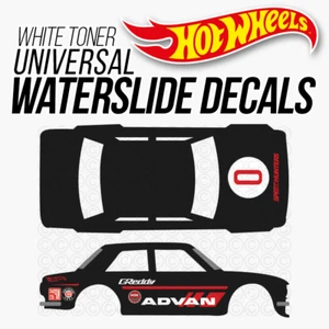 1/64 Scale ADVAN Custom White Toner Universal WaterSlide Decal for Hot - Picture 1 of 2