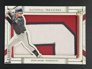2022 National Treasures RILEY ADAMS Rookie Silhouettes Gold /25 #RS-RA Nationals - Picture 1 of 2