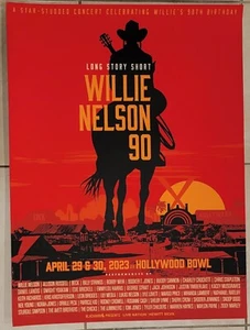 Willie Nelson Poster Hollywood Bowl 90. Geburtstag Party 2023 XXX/2500 - Bild 1 von 1