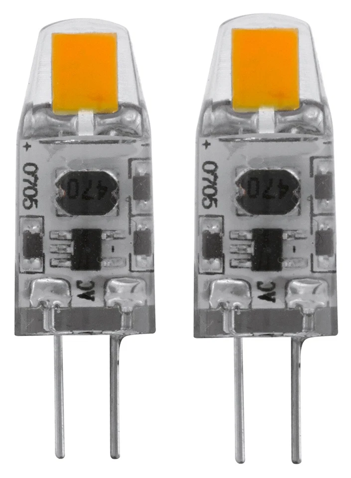 Eglo 110158 LED G4 2-fach Leuchtmittel 2x1 2W Ø10mm warmweiss dimmbar