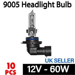 10 x 9005 HB3 Halogen Headlight Bulb 12V 60W Automotive Exterior Headlight Bulb - Picture 1 of 6