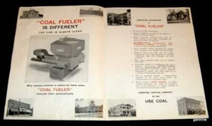 COAL FUELER 1900s PICTORIAL CATALOG HOME HEATER COMBUSTION EQUIPMENT DENVER - Picture 1 of 2