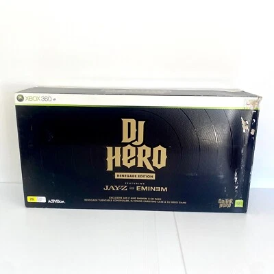 DJ Hero Renegade Edition feat. Jay-Z & Eminem w/ Turntable Bundle Xbox 360 - NEW - Image 1 of 4
