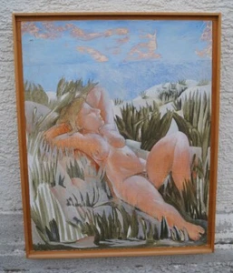 Wolfgang GABLER (Kiel 1929-2000 Hamburg, Nay, Winter) - Weiblicher Akt NUDE - Bild 1 von 11