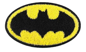 DC Comics Superhero 4.5" Batman Logo Chenille Embroidered Iron-On Patch P-DC 32 - Picture 1 of 1