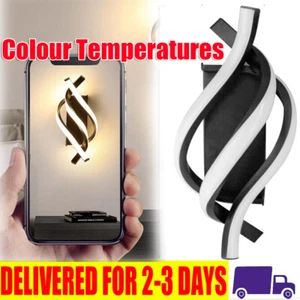 LED Wall Lamp Aluminum Spiral Lamps Indoor Wall Light Sconce Lighting Fixtures - Picture 1 of 12