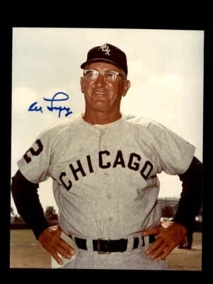 Fotografía autógrafa firmada a mano de Al López de los Medias Blancas de Chicago Foto 1 de 2