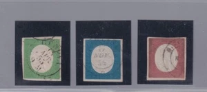 1854Sardegna : Effigie De Vitt. Em. ( N°7/9 ) Trois Valeurs La Série L.12 ( 427/ - Picture 1 of 3