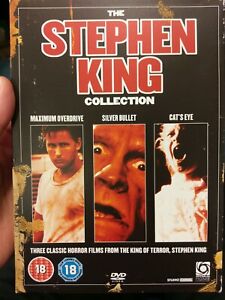 Stephen King 3 disk Boxset DVD Maximum Overdrive Silver Bullet Cat's Eye 
