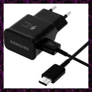 Chargeur 2A + Cable Type-C SAMSUNG ORIGINAL Galaxy S20 S20 PLUS A20S noir - Imagen 1 de 1