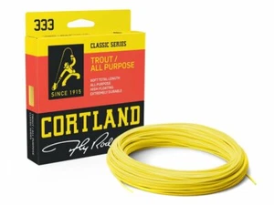 Trucha Cortland 333 todo uso amarillo flotante WF3F-WF8F 90 ft línea de mosca - Imagen 1 de 2