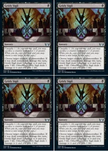 MTG - 4x GRISLY SIGIL - Streets of New Capenna (U) - Picture 1 of 1