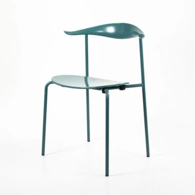 2021 CH88T Dining Chair by Hans Wegner for Carl Hansen Beech w/ Turquoise Finish - Image 1 of 4