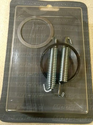 Exhaust O-rings + Pipe Springs Washer Suzuki RM250 RM 250 2003 2004 05 06 07 08 - Image 1 of 2