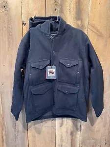 Filson Mackinaw Wool Hooded Cruiser Jacket DARK Navy Size L New With Tags - Picture 1 of 8