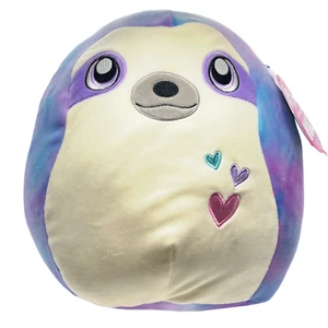 Squishmallows 12” Sharie the Sloth Tiedye 2021 Valentines Edition Plush NWT - Picture 1 of 2