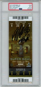 Von Miller Signed Super Bowl 50 Ticket w/SB 50 MVP Grade 7 PSA 8 Slab 34359 - Picture 1 of 2
