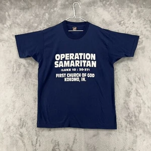 Vintage Fruit Of The Loom Best Shirt Mens XL Blue Bible Verse Single Stitch USA - Picture 1 of 13