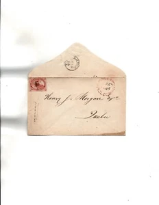 Sc#15 1863 St.Anne Apocatiere,LC -in red to Henry Morgan,Politician - Picture 1 of 1