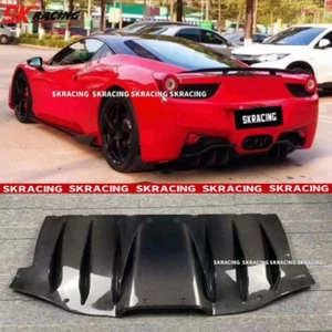 FOR 2010-2015 FERRARI 458 ITALIA SPIDER CARBON FIBER REAR LIP BUMPER DIFFUSER - Bild 1 von 11
