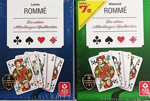 Romme Klassisch + Romme Leinen ASS Altenburger Kartenspiel Rommé 110 Karten - Bild 1 von 3