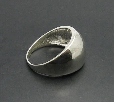 Plain 925 Sterling Silver Band Statement Meditation Handmade Ring All size - Image 1 of 4