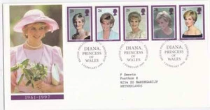 England GB FDC 1998 / 1729-1733 - Diana Princess of Wales (4) - Picture 1 of 1