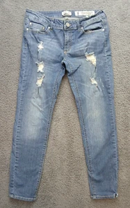 Indigo Rein Damengröße 7 Distressed Low Rise Tapered Jeans - Bild 1 von 11