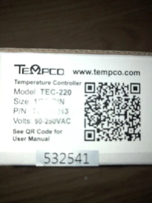 Controlador de temperatura Tempco TEC-220, Foto 1 de 3