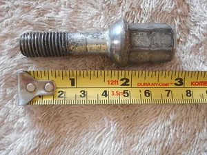 Set of 5 Mercedes Benz 190 Wheel Lug Bolt 1.5 x 12 x 4.9 mm 1.5x12x4.9 7cm W201 - Foto 1 di 6