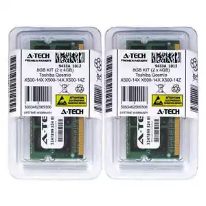 8GB KIT 2 x 4GB Toshiba Qosmio X500-14X X500-14Z X500-158 PC3-8500 Ram Memory - Picture 1 of 1