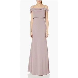Jenny Yoo Collection size 6 mauve Sabine Off the Shoulder Bridesmaid Maxi Dress - Picture 1 of 6