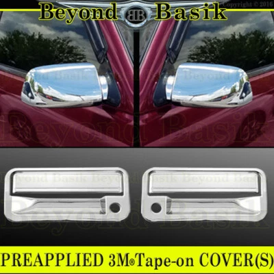 GMC CHEVY C K 1500 1994-1998 camioneta 2 puertas cromo manija de puerta cubiertas con PSK + espejos Foto 1 de 2