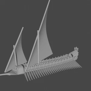 1/700th Spanish Galley (Lepanto) (Turner Miniatures) - Picture 1 of 1
